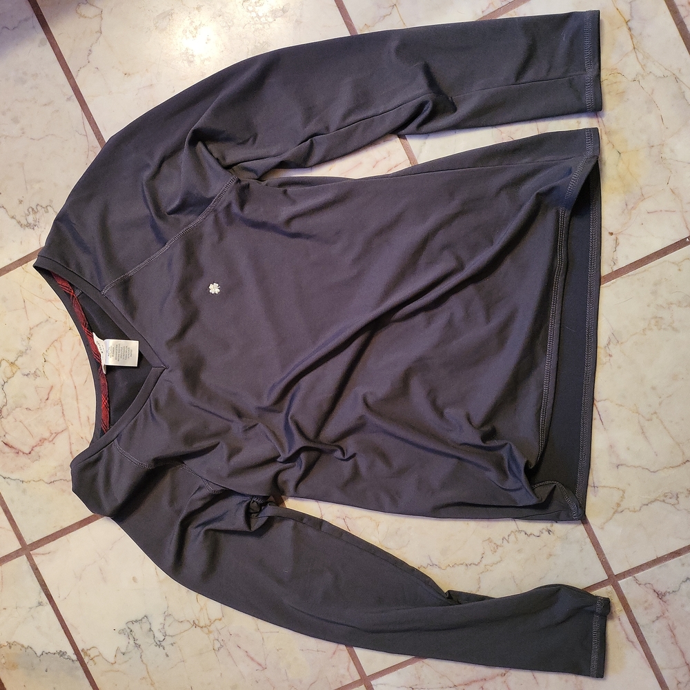 Lucky Brand long sleeve fleece shirt for women.